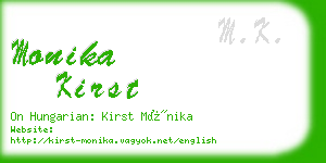 monika kirst business card